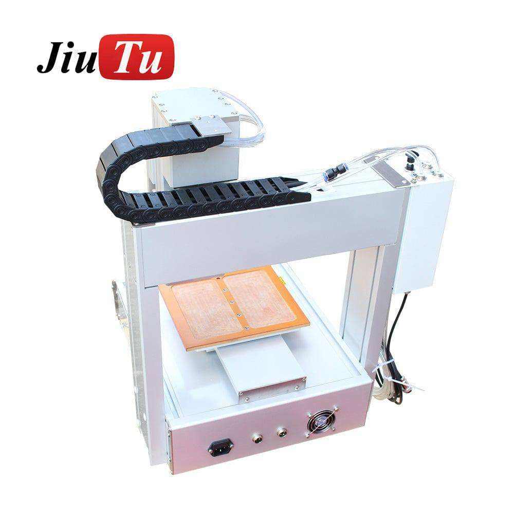 Automated glue dispenser machine applying adhesive for phone repair