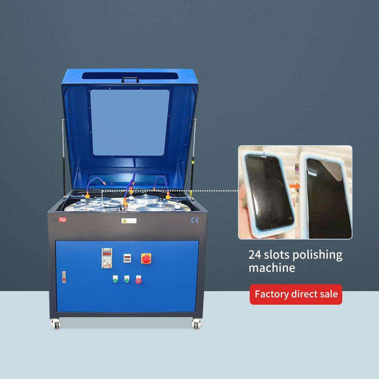 Professional phone display polishing machine restoring screen clarity and smoothness