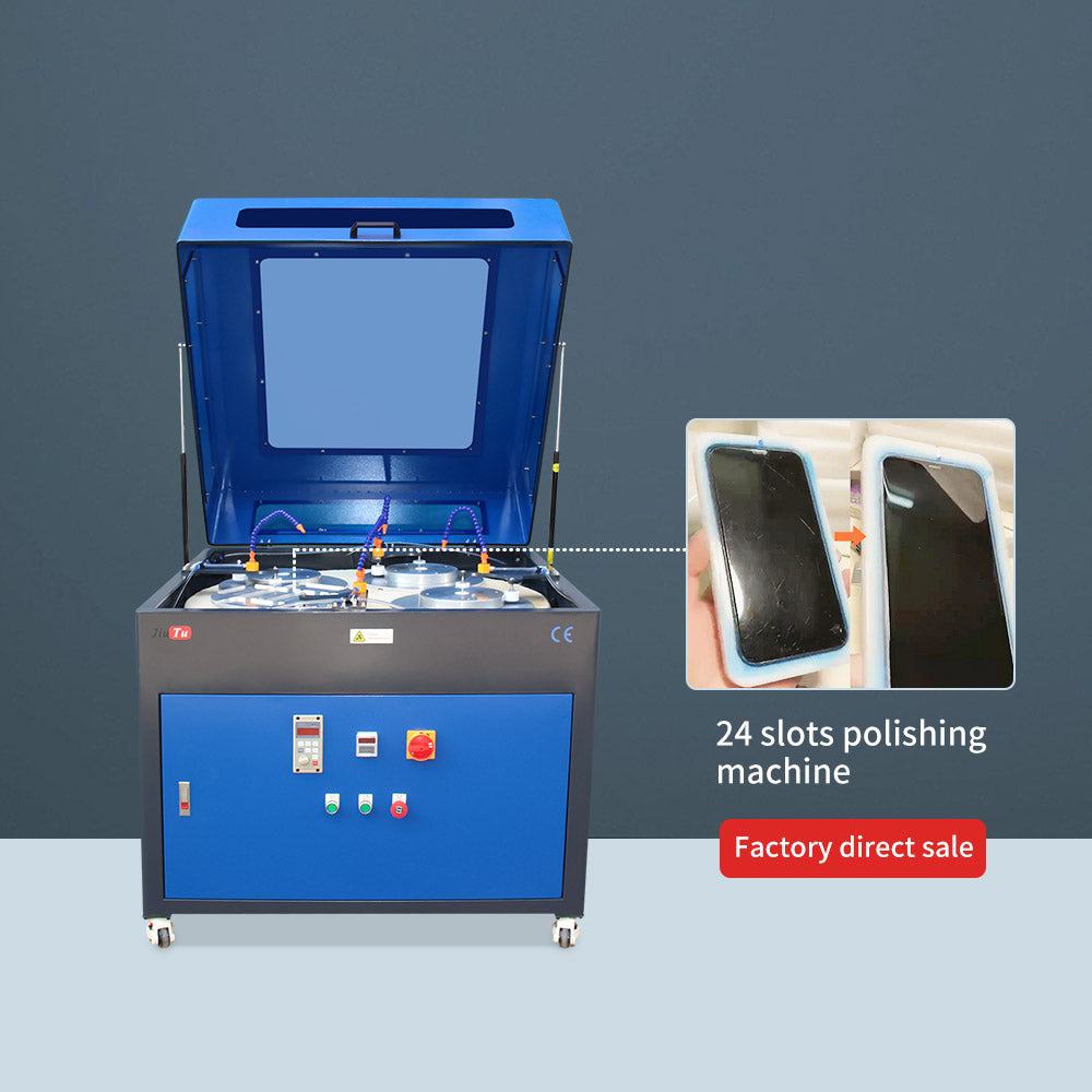 Professional phone display polishing machine restoring screen clarity and smoothness
