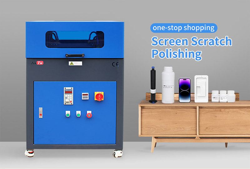 phone polishing machine removing phone screen scratches