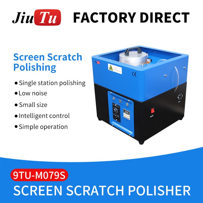 Compact mini polishing machine for phone screen and back glass scratch removal