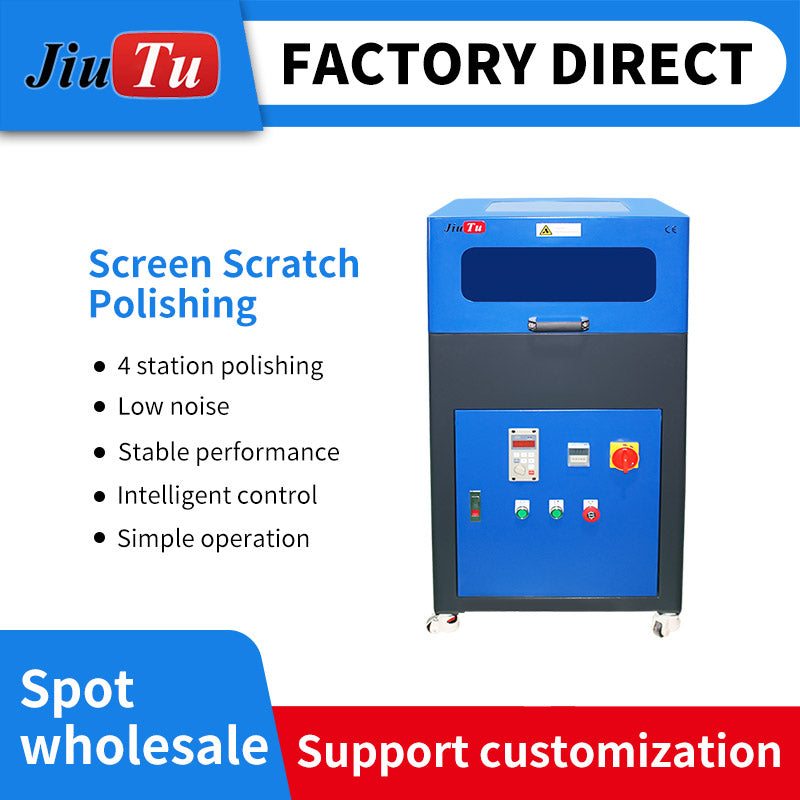 China polishing machine for mobile phone and iWatch glass repair with automatic grinding and water injection polishing system