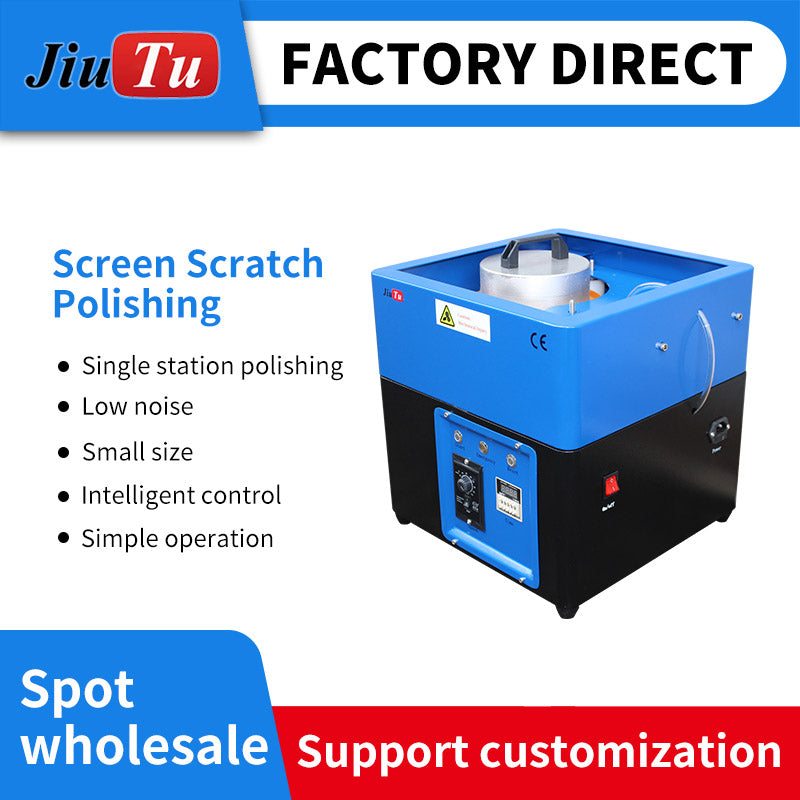 Compact mini glass polish machine for phone screen and back glass scratch removal
