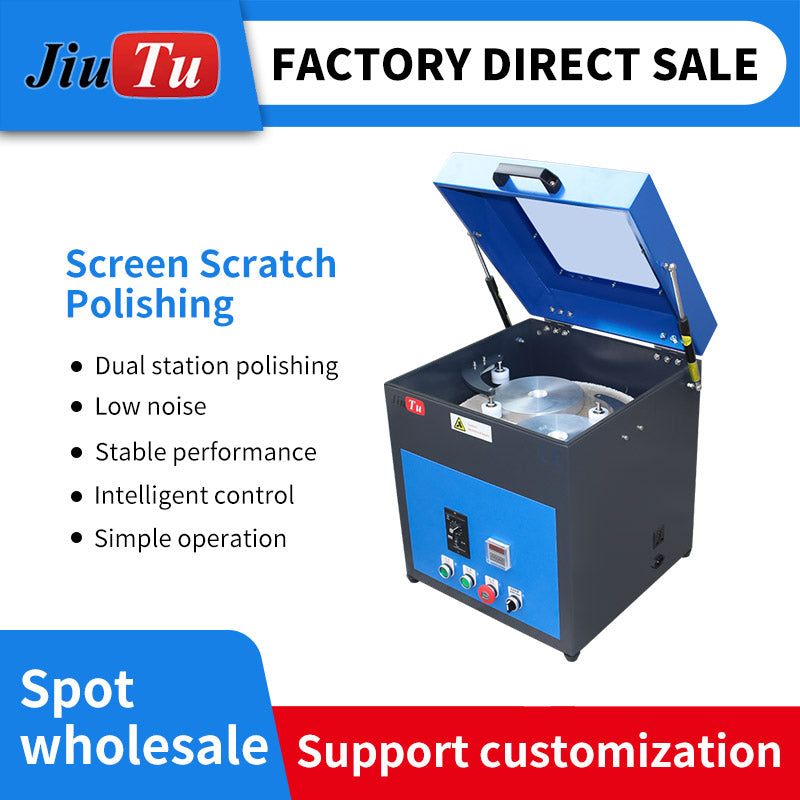 Jiutu Phone Glass Polishing Machine with accessories for mobile screen repair and polishing