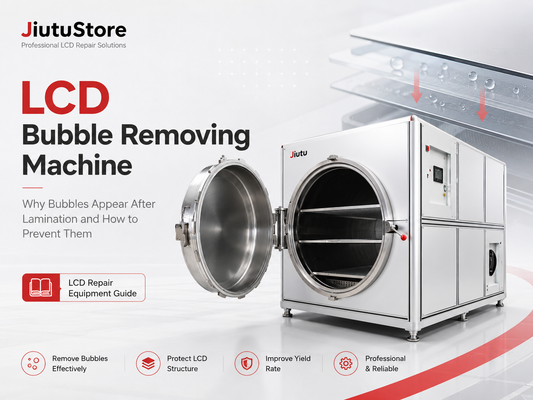 LCD bubble removing machine for OCA lamination and screen repair bubble prevention