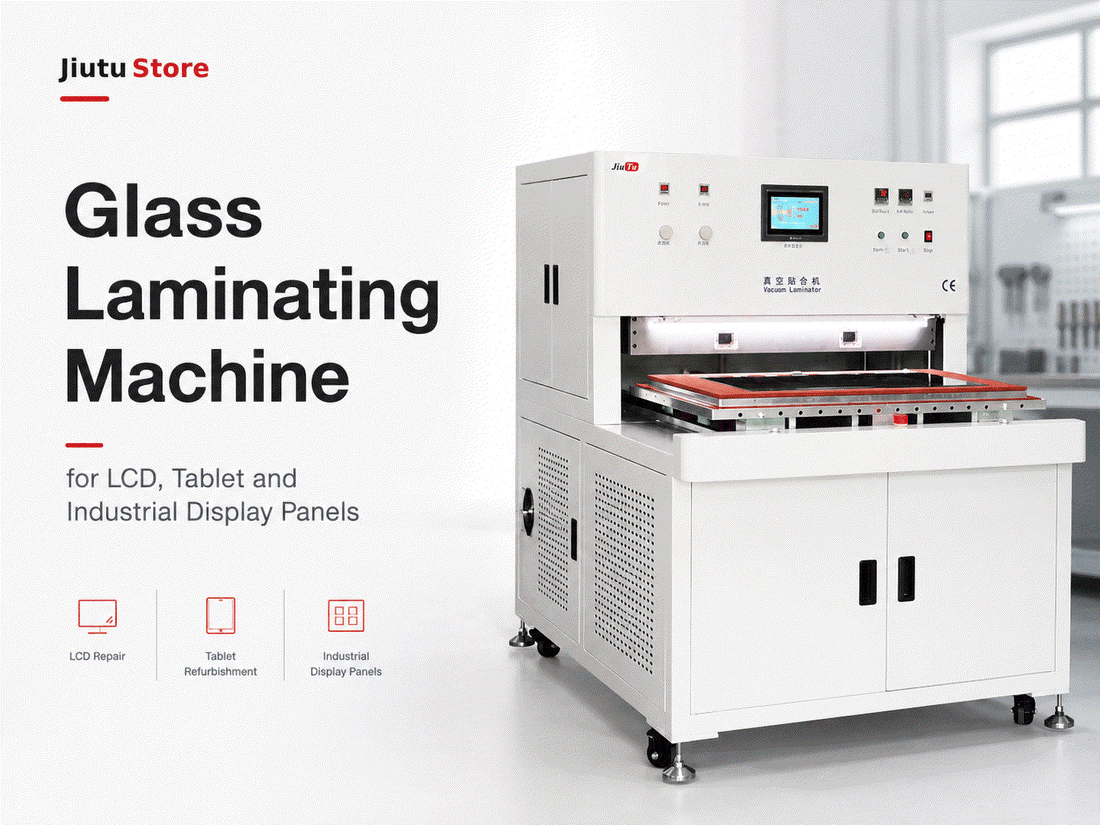 OCA vacuum laminator for LCD, tablet and industrial display glass bonding