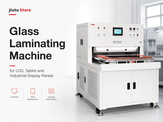Jiutu glass laminating machine for LCD, tablet, and industrial display panel bonding with vacuum and pressure control