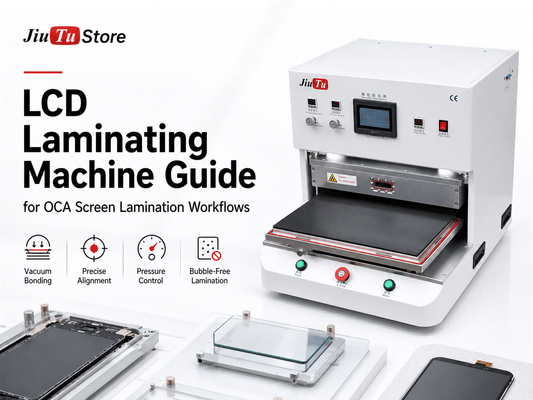 Jiutu LCD laminating machine for OCA screen lamination in smartphone and tablet repair workflows