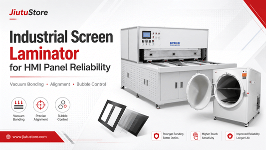 Industrial screen laminator machine for HMI panel display bonding and defect reduction