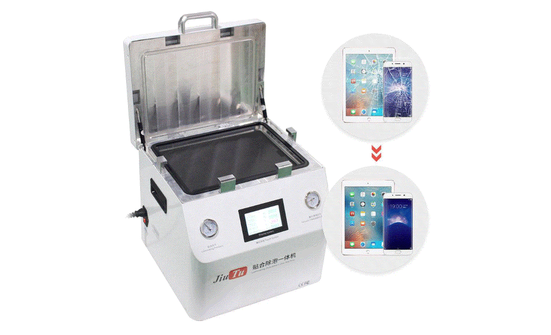 Large-bed heated vacuum laminating machine for LCD OLED flat-panel bonding and refurbishment