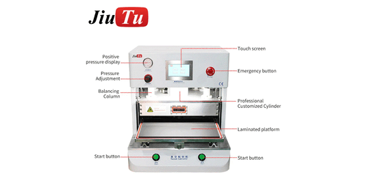 Compact OCA laminator for phone repair and small tablet screen refurbishing on a workbench
