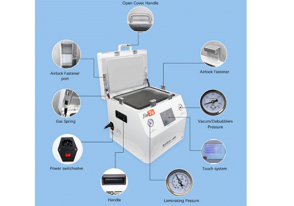 Jiutu vacuum laminating machine for tablet OCA lamination and LCD screen repair