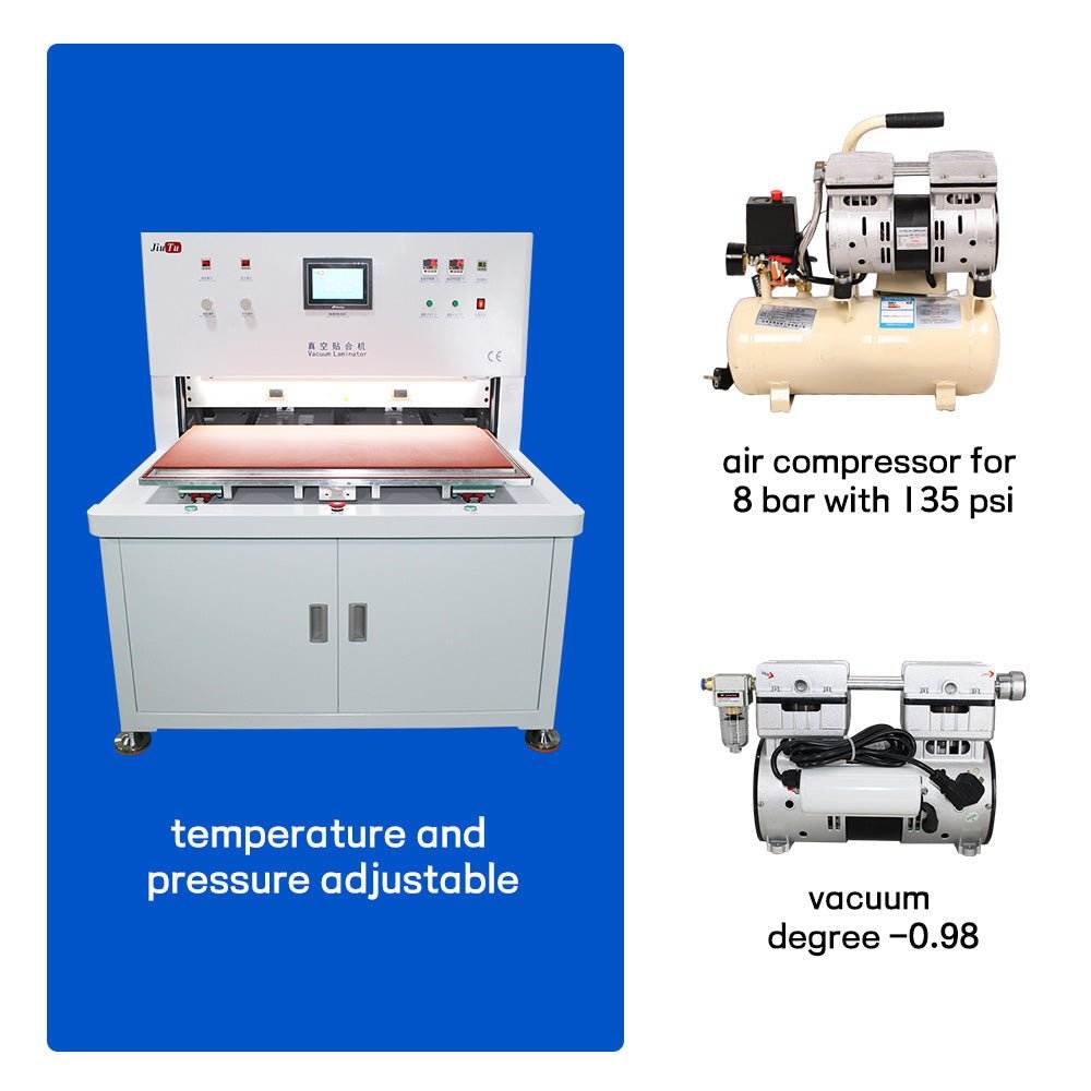 OCA laminators machine bonding mobile phone LCD and glass with vacuum pressure and heat
