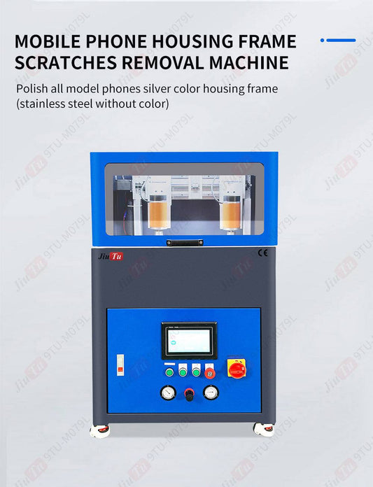 iPhone housing frame polishing machine for scratch removal on smartphone frames