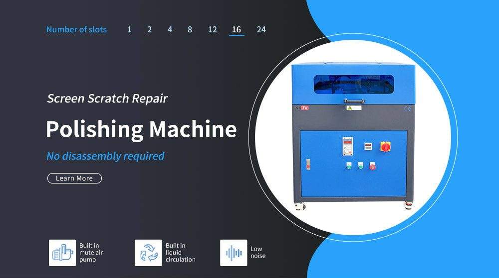 phone polishing equipment grinding machine removing phone screen scratches