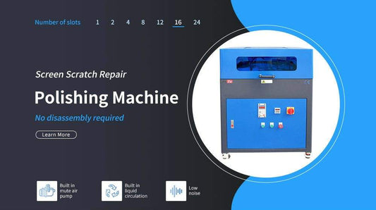 phone polishing equipment grinding machine removing phone screen scratches