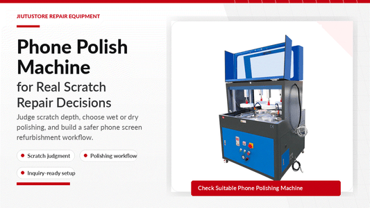 phone polish machine demonstrating scratch level judgment for phone screen repair