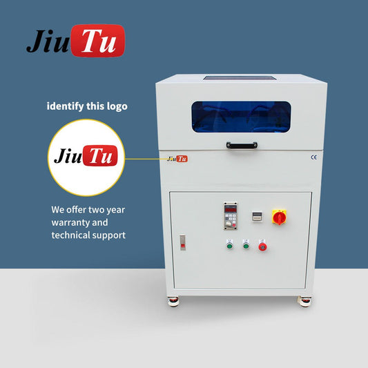LCD display scratch removal grinding and polishing machine for phone and smartwatch screens with built-in compressor and multiple heads