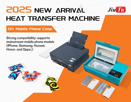 Heat transfer printing machine for DIY phone case customization with digital display and control panel