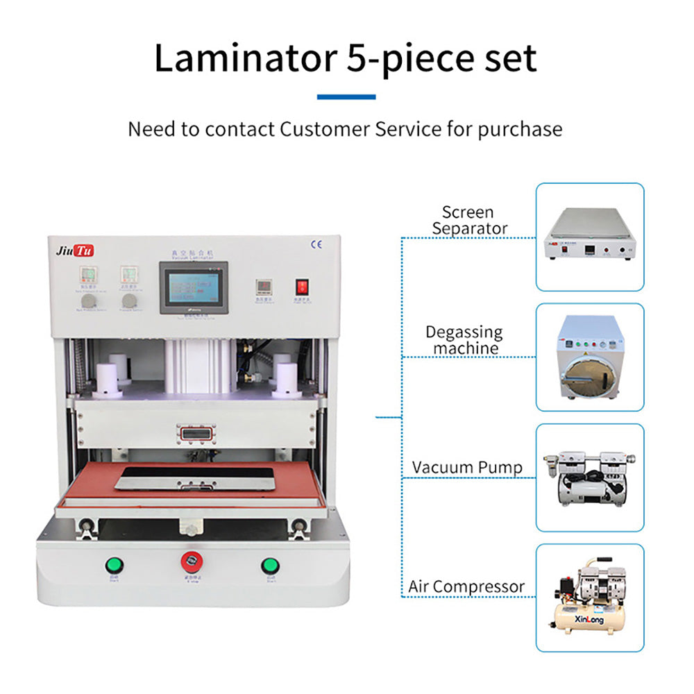 21 Inch Vacuum LCD OCA Laminating Machine for iPad Air Mini 4 Pro Touch Screen Refurbish Laminator