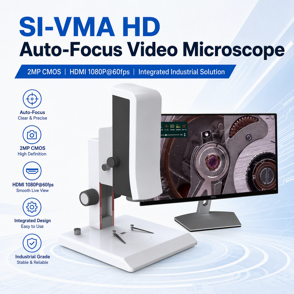Auto Focus Video Industrial Microscope