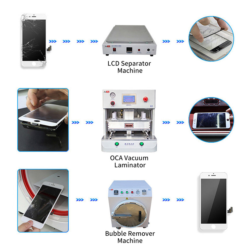 Vacuum Laminating Machine Glass OCA LCD Vacuum Lamination Machine for 16 Inch Edge Flat Mobile Phone Screen Repair