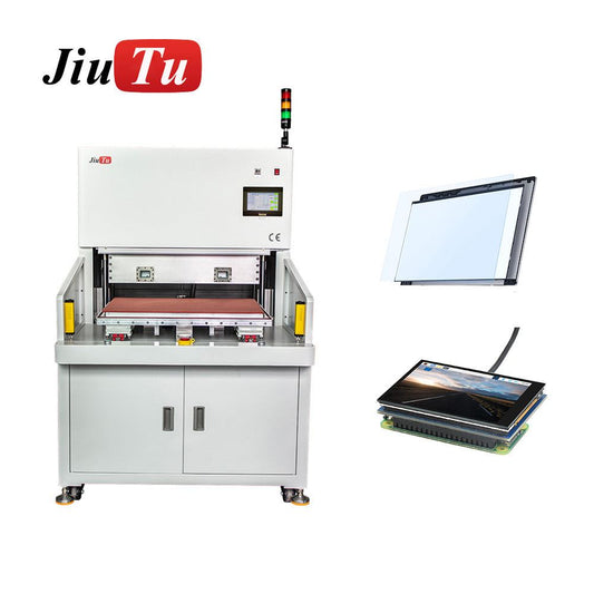 Jiutu high press temperature equipment vacuum laminator for bonding hard plastic chips in laboratory heat press process
