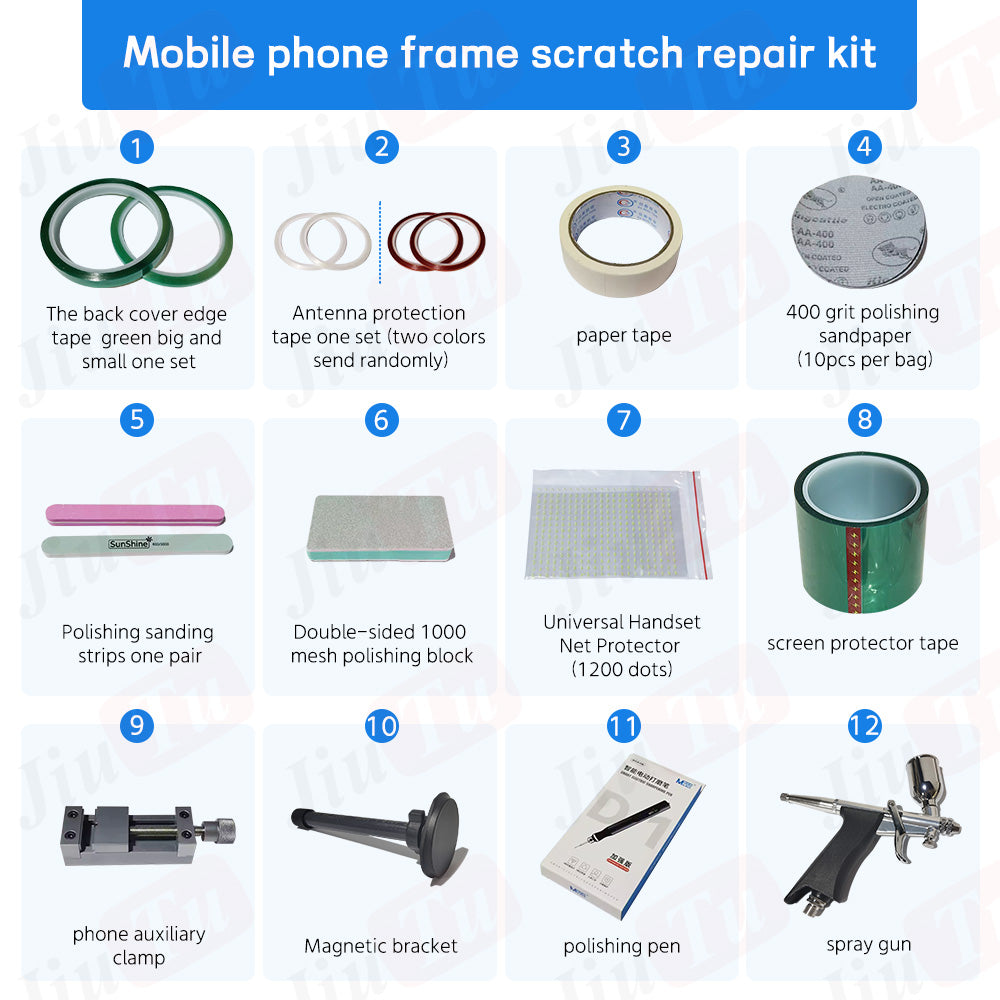 iPhone Frame Scratch Repair Kit - Phone Repair Tools Machine Parts
