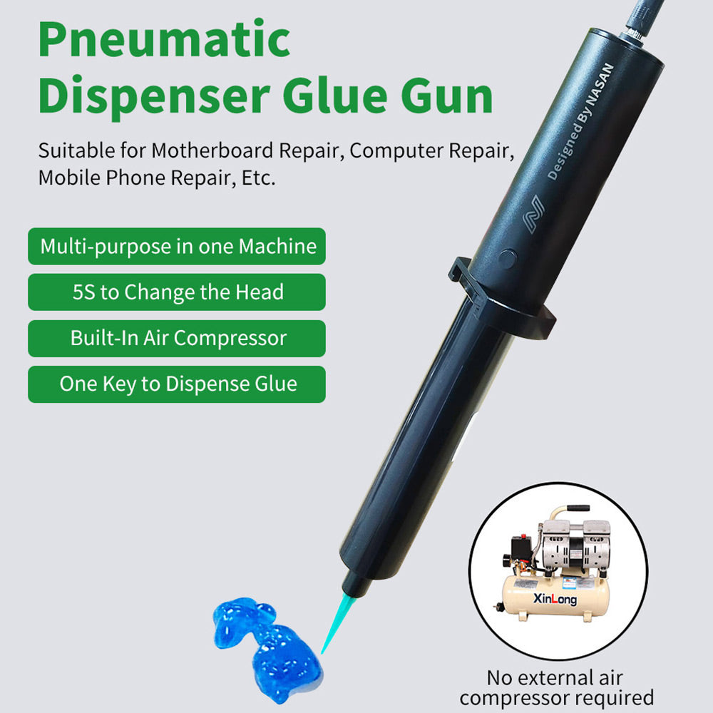 Pneumatic Dispensing Pen Kit Glue Gun for Phone Bezel Repair Dispensing