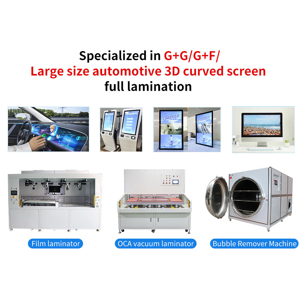 With FFU Clean Room CCD Automatic Alignment Laminator 3D Curved Screen Full Laminating Machine