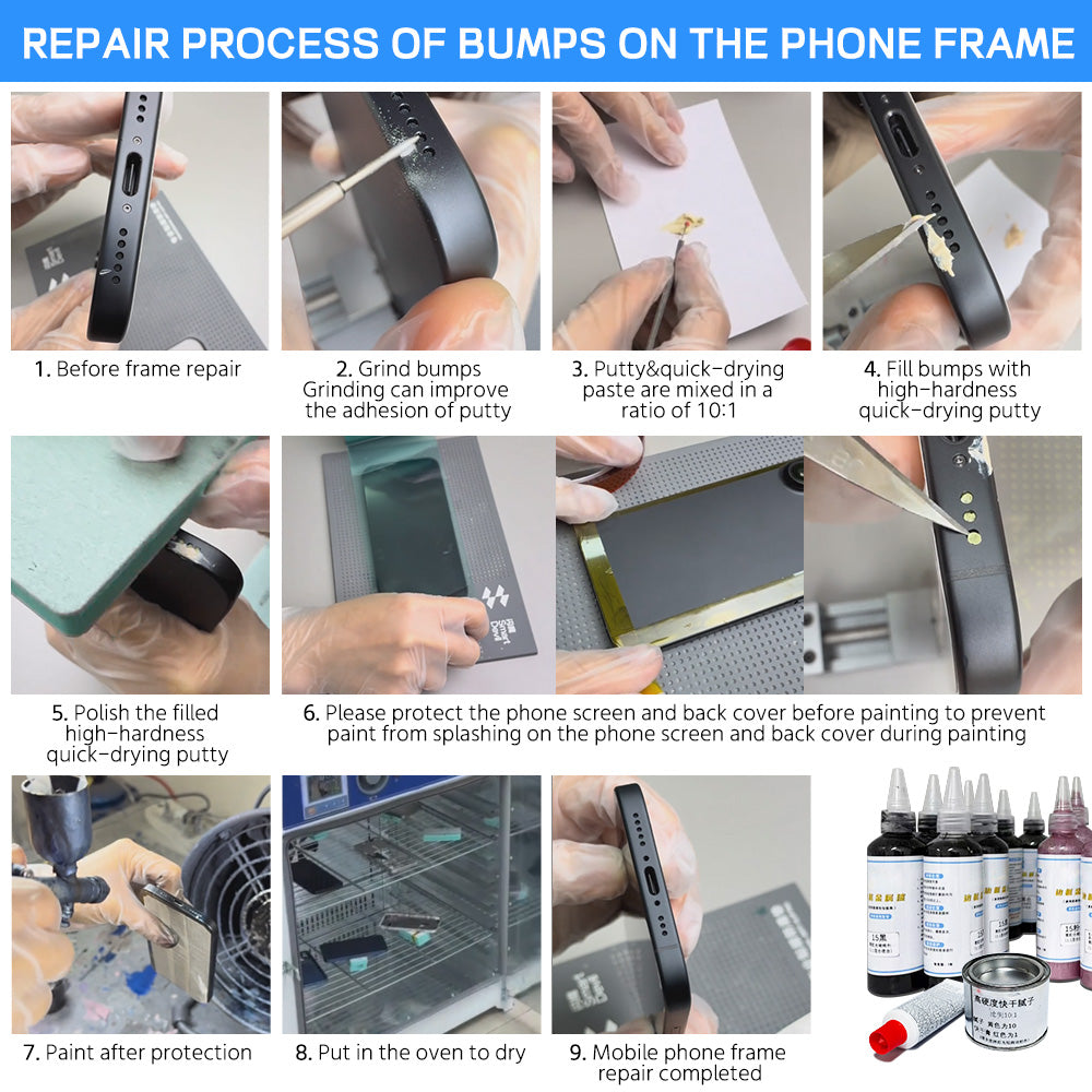 iPhone Scratches and Potholes Repair Putty - Phone Repair Tools Machine Parts