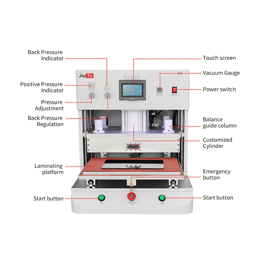 21 Inch Vacuum LCD OCA Laminating Machine for iPad Air Mini 4 Pro Touch Screen Refurbish Laminator