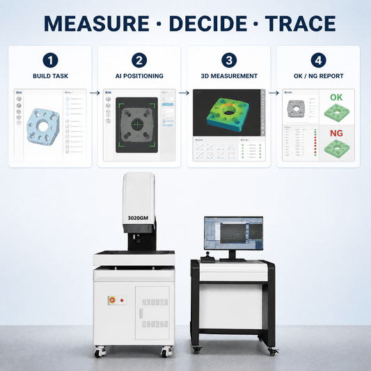 2D and 3D video measuring machine with auto focus digital microscope for non-contact precision inspection