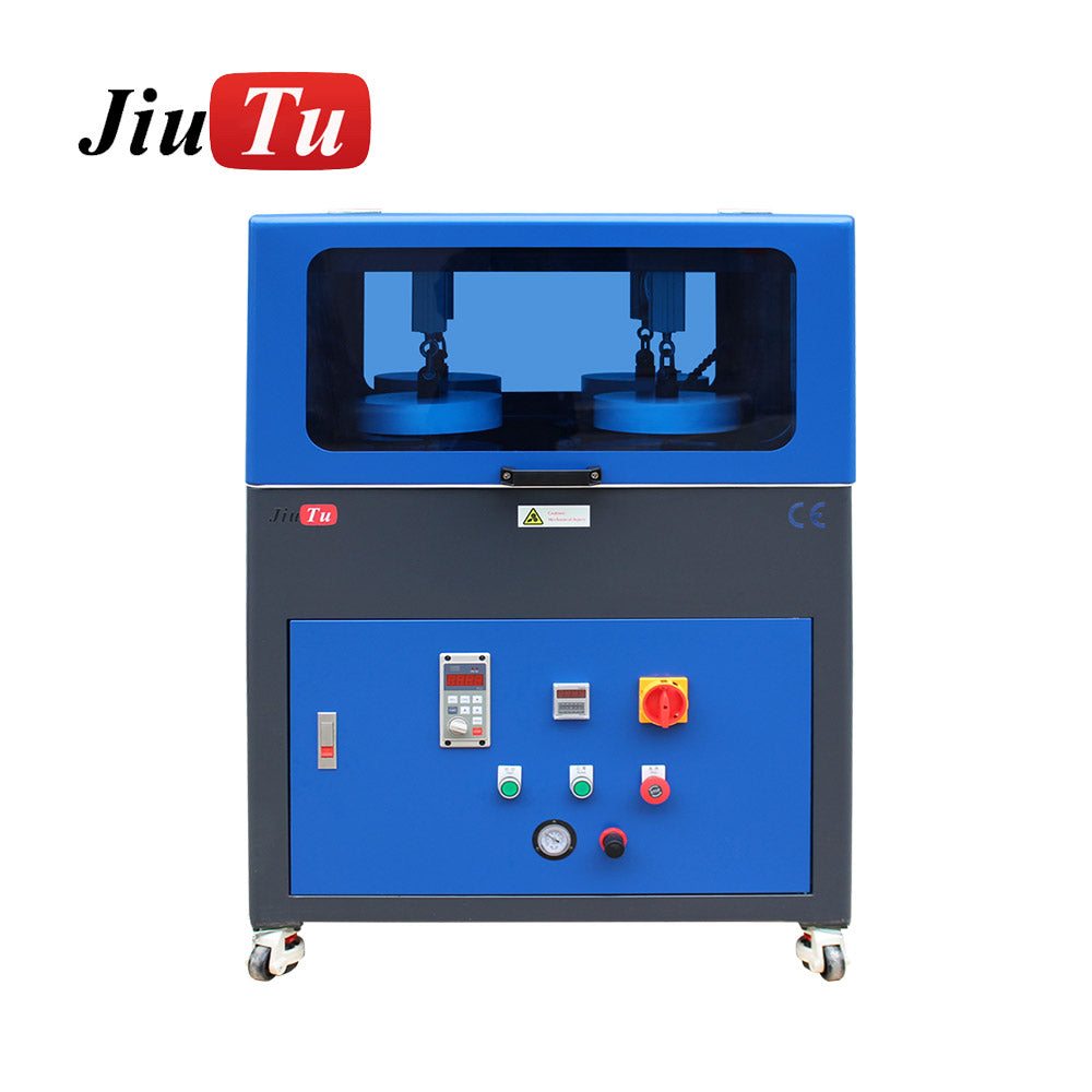 automatic 16 slots removal polishing machine for high-volume screen refurbishment