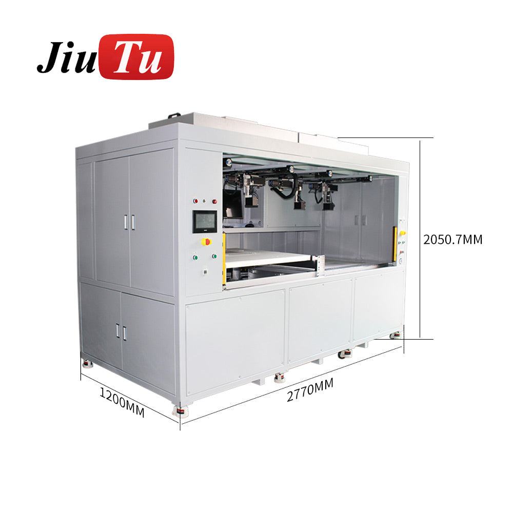 CCD vacuum laminating machine aligning and bonding display films and glass panels for smartphones and tablets