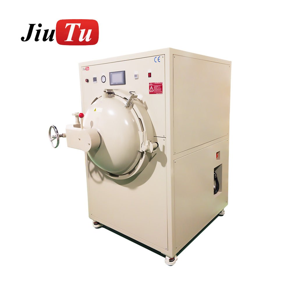EMI filter film lamination bubble removal machine with display panel