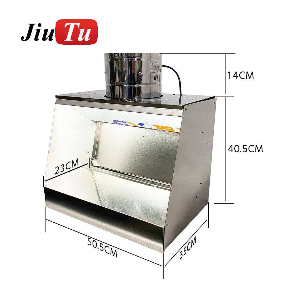 Compact environmentally friendly water curtain spray booth in workshop