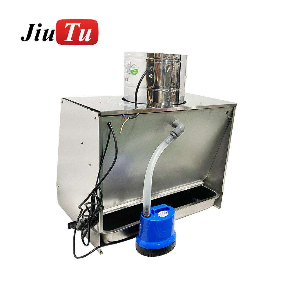 Compact environmentally friendly water curtain spray booth for safe painting