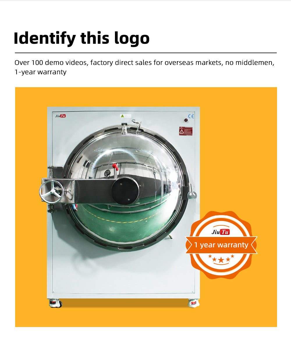 Glass film lamination bubble removal machine for clear, bubble-free displays