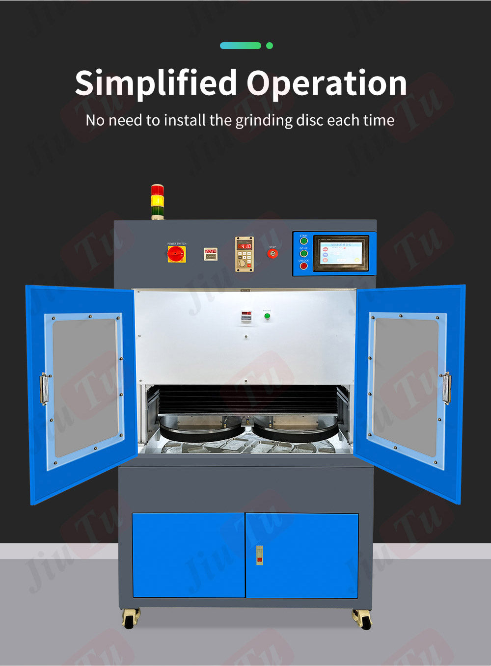 polish machine for phone 26 Slots Glass Scratches Sweeper Machine