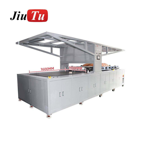 Industrial computer film lamination machine applying protective film on display panel