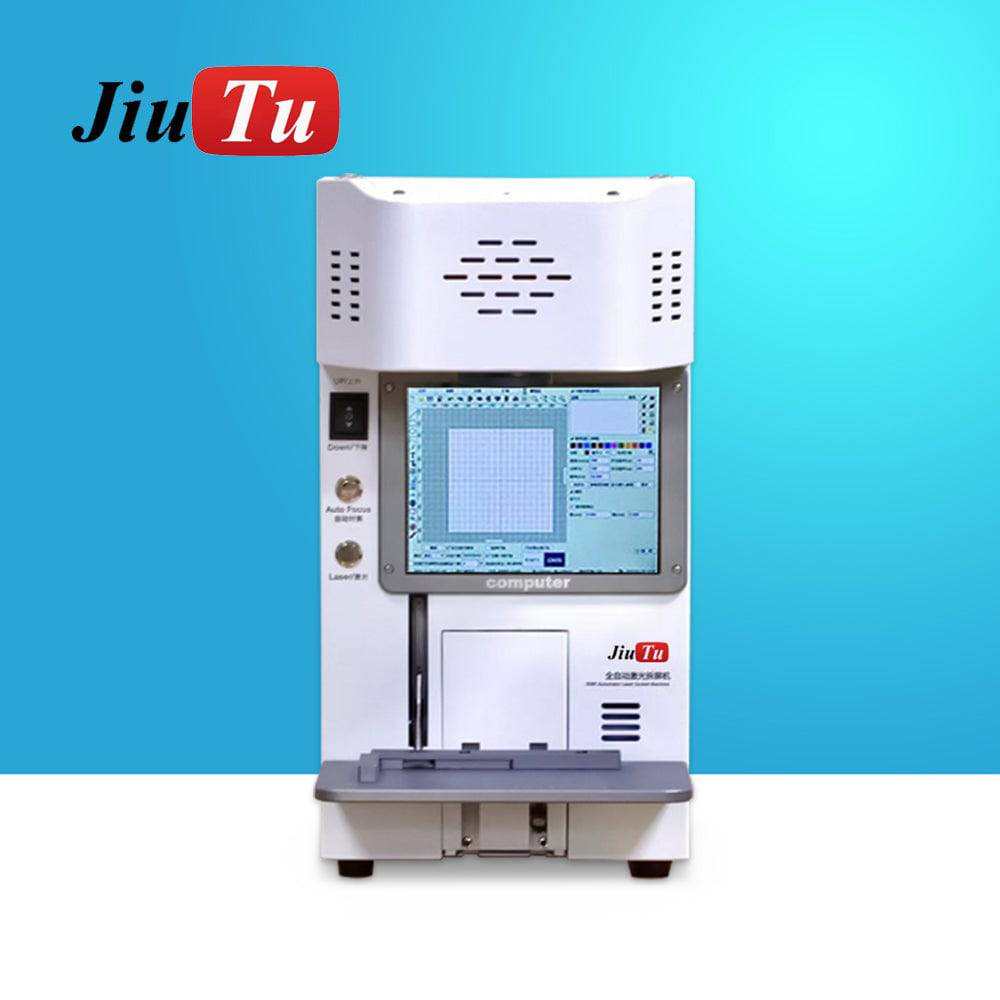 Automatic Fiber Laser Machine for phone back cover separation and engraving