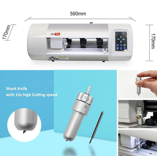 Compact film cutting machine with built-in computer for smartphone protective films