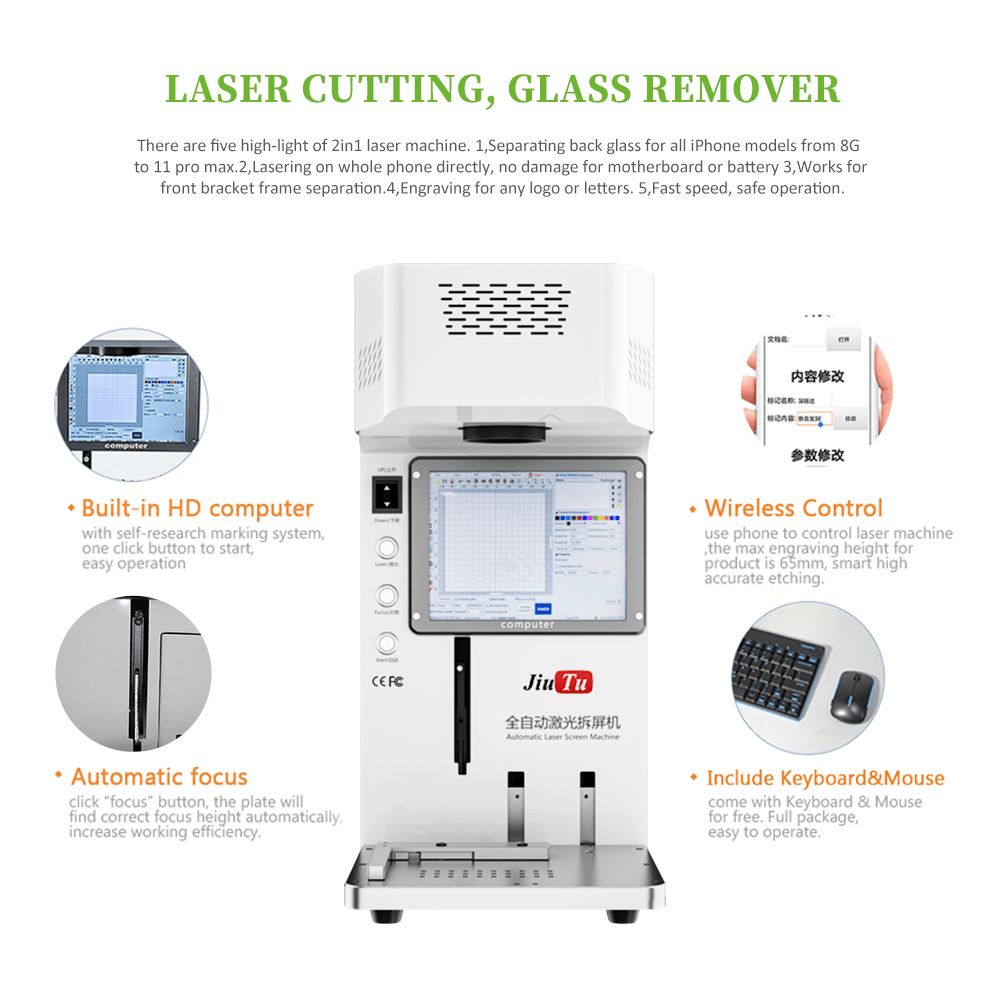 laser machine for back glass iphone - Phone Repair Tools Machine Parts