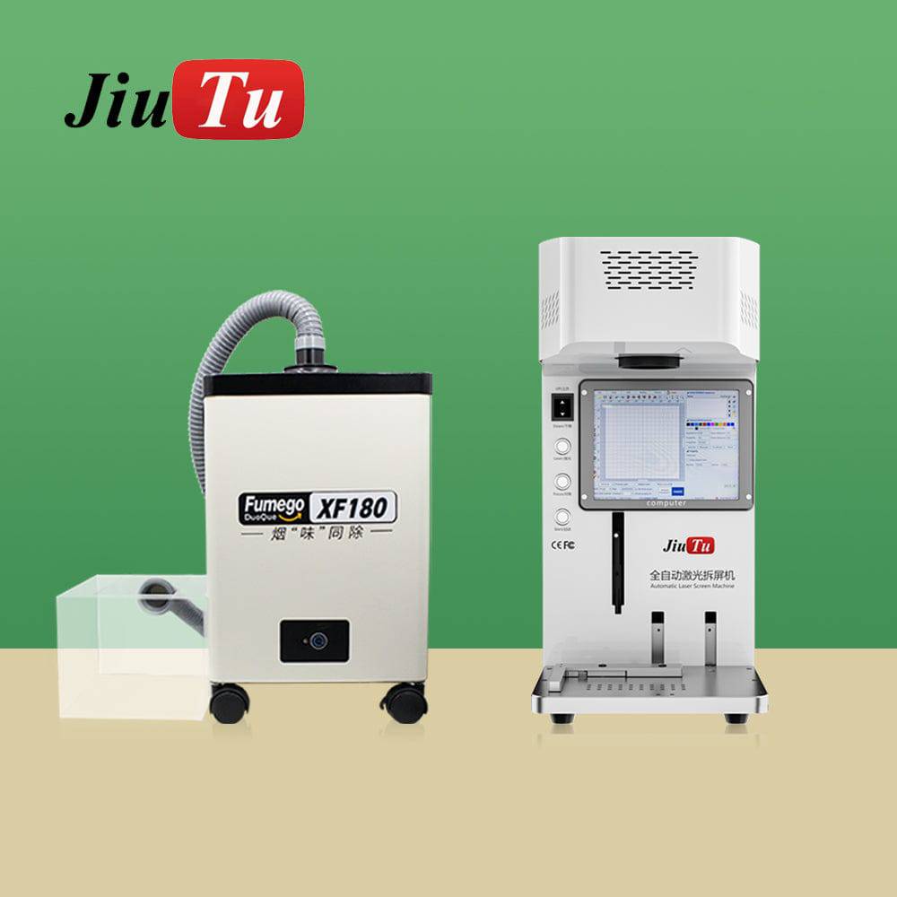 Portable lazer welder machine for phone back cover separation and engraving
