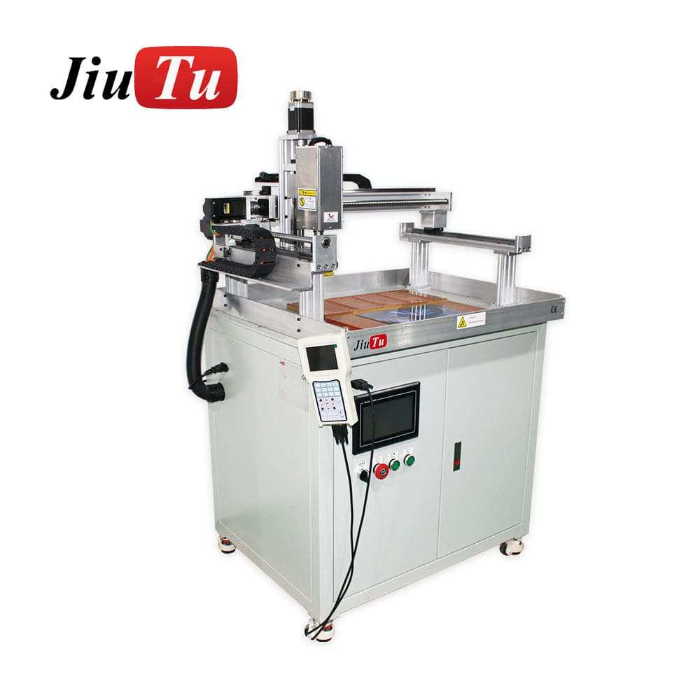 Scratch removal machine for smartphones and tablets polishing and refurbishing screens and back glass