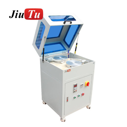 Automated grinding machine polishing multiple smartphone screens and back covers efficiently