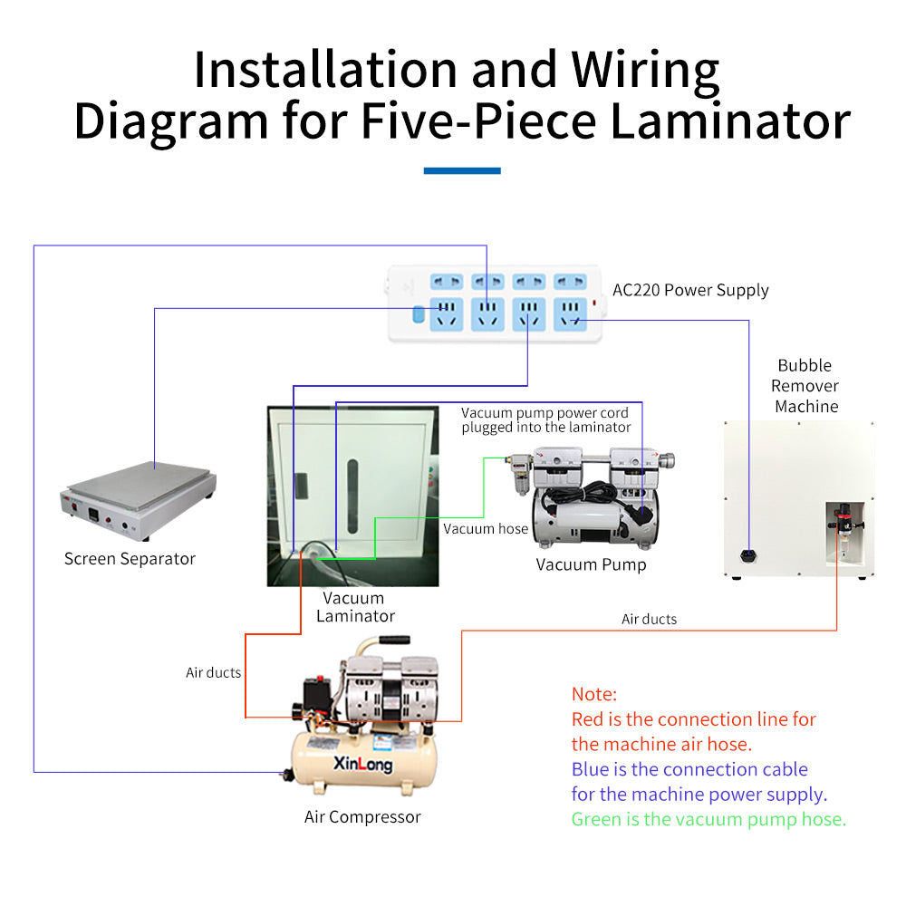 OCA Vacuum Laminating Machine 400*400 Mobile Phone Tablet Laminating Machine - Phone Repair Tools Machine Parts