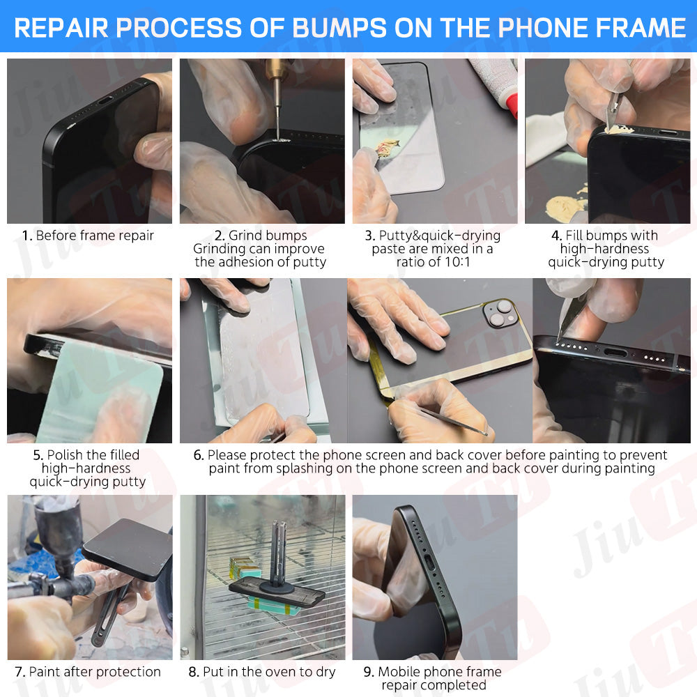 iPhone Frame Scratch Repair Kit - Phone Repair Tools Machine Parts