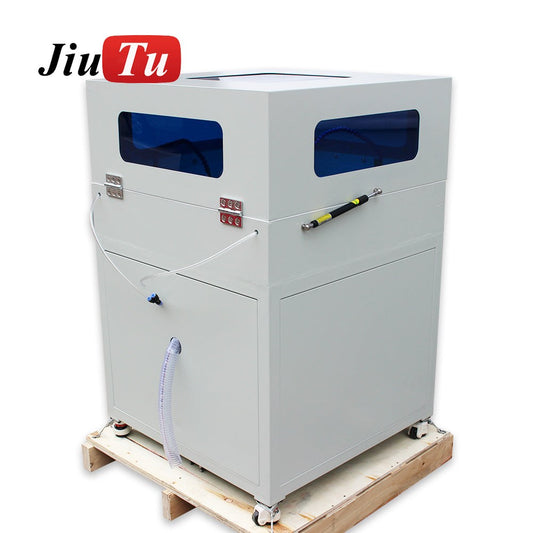 Automatic grinder machine for polishing phone screens and back covers with built-in or external compressor options.